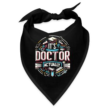It's Doctor Actually 19 - Bandana - Schwarz - Vorne