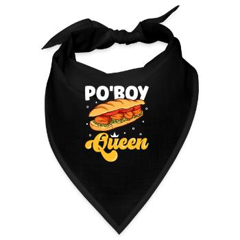 Po' Boy Queen - Bandana - Schwarz - Vorne