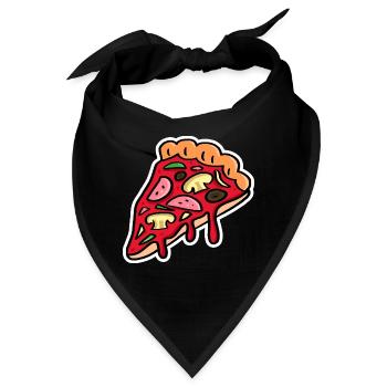 pizza pizza pizza pizzaiolo - Bandana - Schwarz - Vorne