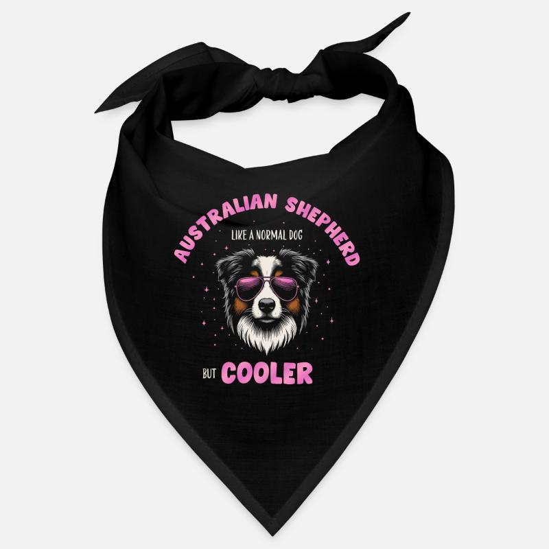 Aussie - like a normal dog but cooler pink Bandana