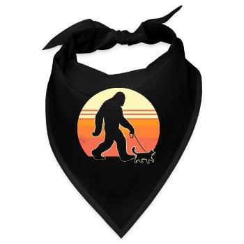 Bigfoot Katze - Bandana - Schwarz - Vorne