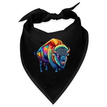 Bison - Bandana - Schwarz - Vorne