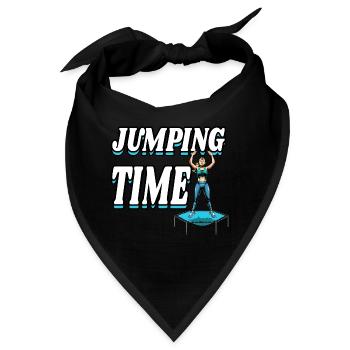 Jumping Trampolin Trendsport Fitness Damen Sport - Bandana - Schwarz - Vorne