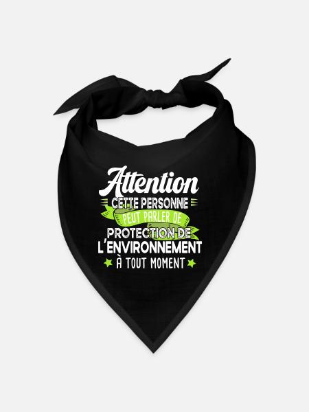 Protection environnement écologie Terre cadeau - Bandana - noir