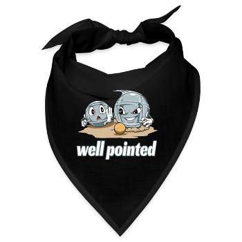 Petanque Petanque Geschenke für einen Petanque - Bandana - Schwarz - Vorne