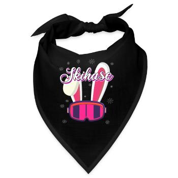 Skihase - Bandana - Schwarz - Vorne
