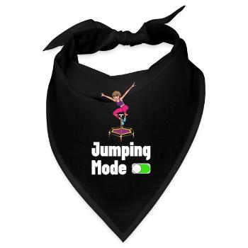Jumping Trampolin Jumpstyle Hüpfen Sport - Bandana - Schwarz - Vorne
