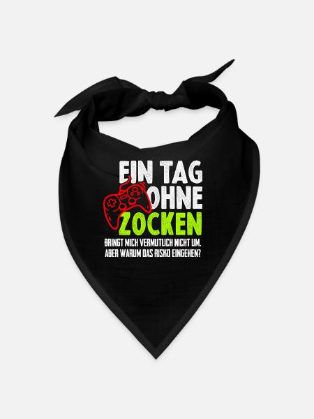 Gamer Zocken Zocker PC Konsole Teenager - Bandana - Schwarz
