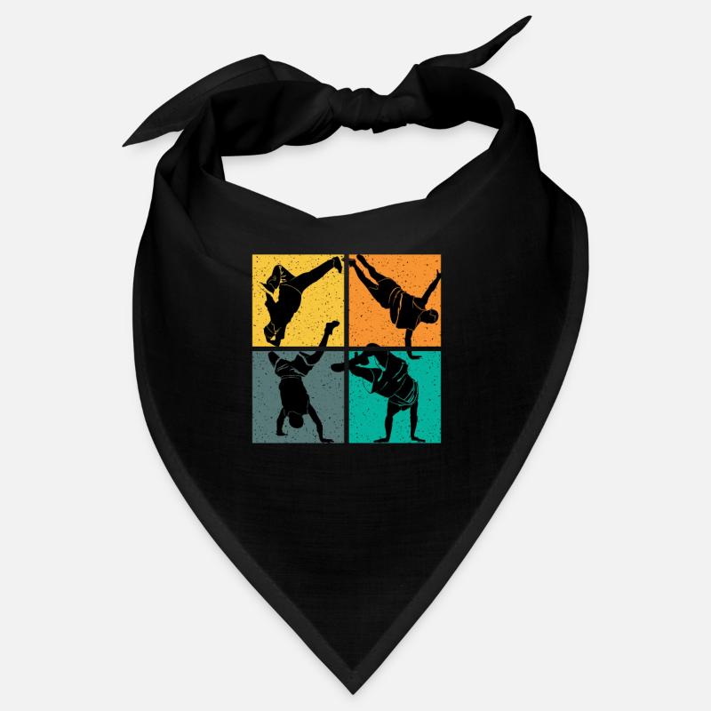 Breakdance Dance Vintage - Bandana - Schwarz