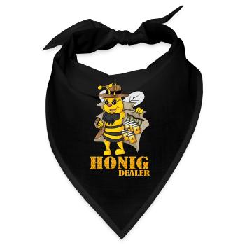 Honigbiene Honig Dealer Imker Imkerei Biene - Bandana - Schwarz - Vorne