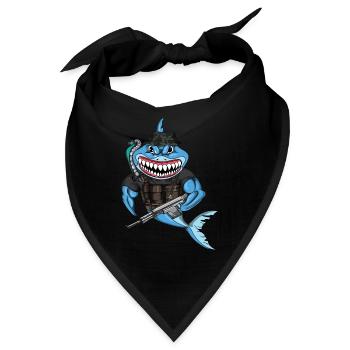 Kampfschwimmer Schwimmer Taucher Soldat Seals - Bandana - Schwarz - Vorne