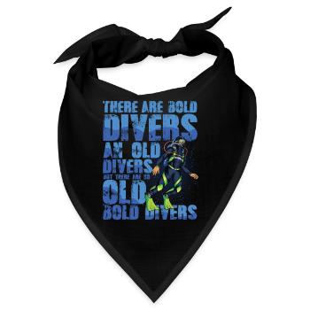 Bold and Old Divers - Bandana - Schwarz - Vorne