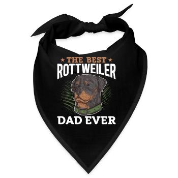 Rottweiler Papa Hundeliebhaber - Bandana - Schwarz - Vorne