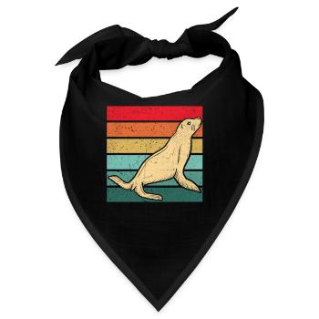 Robbe - Bandana - Schwarz - Vorne