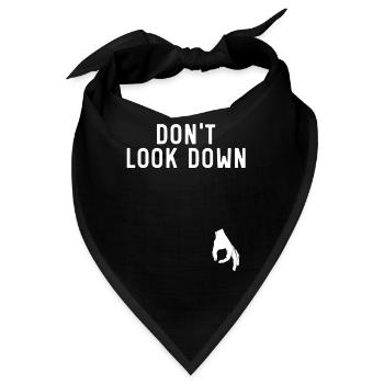 Blick nach unten Witz Sarkastisches Kreisspiel - Bandana - Schwarz - Vorne