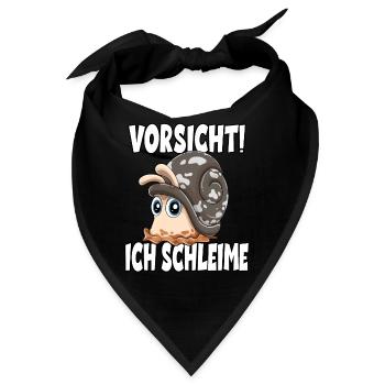 Vorsicht Ich Schleime für einen - Bandana - Schwarz - Vorne
