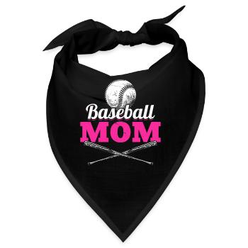 Baseball-Mutter Frauen Baseball-Fan - Bandana - Schwarz - Vorne