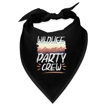 Wildlife Party Crew - Bandana - Schwarz - Vorne