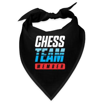 Chess Team - Bandana - Schwarz - Vorne