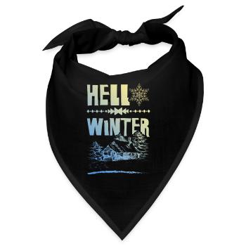 Hello Winter - Bandana - Schwarz - Vorne