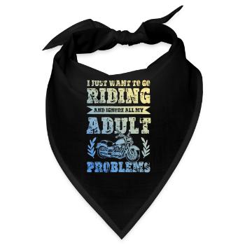 Ride Motorrad - Bandana - Schwarz - Vorne