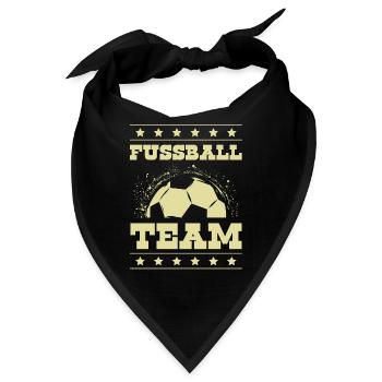 Fussball Team - Bandana - Schwarz - Vorne