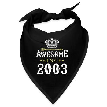 2003 awesome since - Bandana - Schwarz - Vorne