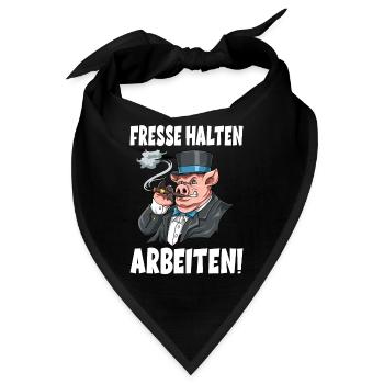 Chef Vorgesetzter Arbeiten - Bandana - Schwarz - Vorne