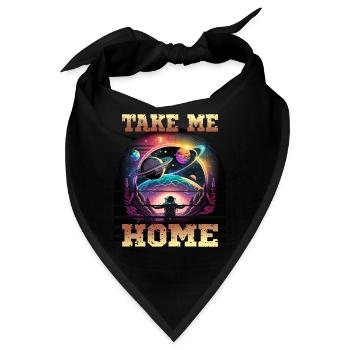Astronaut Take Me Home für einen Kinder und - Bandana - Schwarz - Vorne