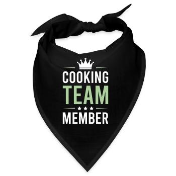 Cooking Team - Bandana - Schwarz - Vorne