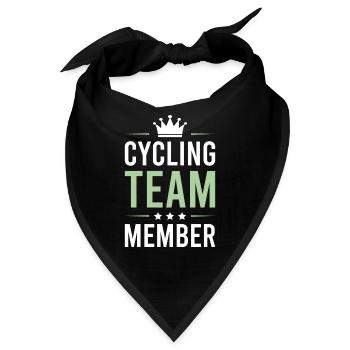 Cycling Team - Bandana - Schwarz - Vorne