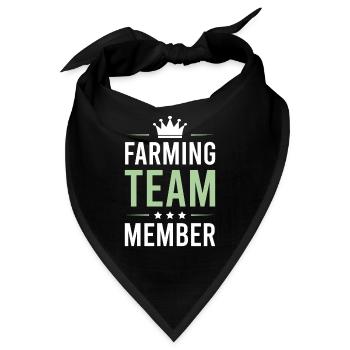 Farming Team - Bandana - Schwarz - Vorne