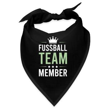 Fussball Team - Bandana - Schwarz - Vorne