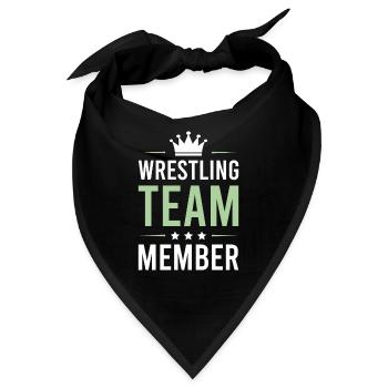 Wrestling Team - Bandana - Schwarz - Vorne