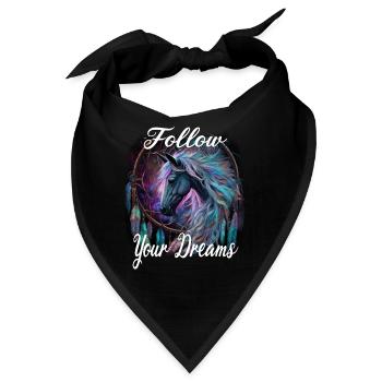Follow Your Dreams für einen Esoteriker - Bandana - Schwarz - Vorne