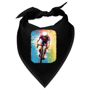 Rennrad Rennradfahrer Fahrradrennen Radrennen - Bandana - Schwarz - Vorne