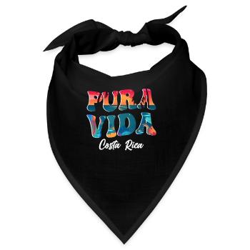Pura Vida Costa Rica Lateinamerika Costa Ricaner - Bandana - Schwarz - Vorne