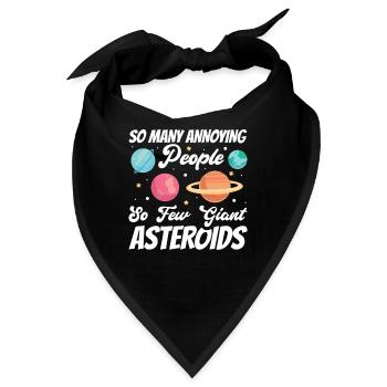 raSarkastischer Planeten Wissenschaftler Spruch - Bandana - Schwarz - Vorne