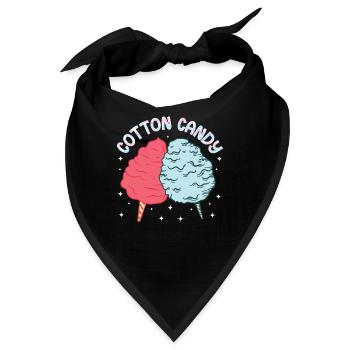 Cotton Candy Lustiges Zuckerwatte Geschenk - Bandana - Schwarz - Vorne