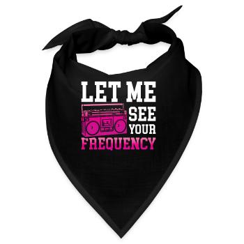 Radio Moderator - Let Me See Your Frequency - Bandana - Schwarz - Vorne