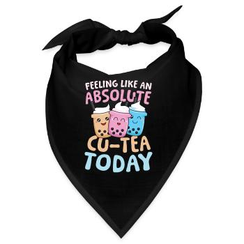 Feeling like an absolute cu-tea Bubble Tea - Bandana - Schwarz - Vorne
