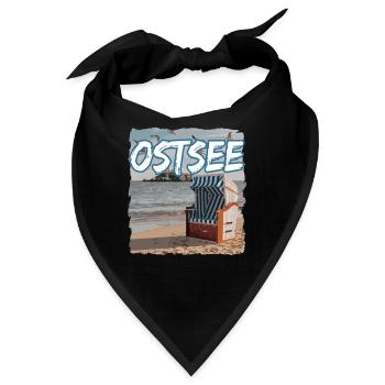 Ostsee Strandkorb - Bandana - Schwarz - Vorne