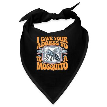 Funny Mosquito Stechmücken für Leute mit Humor - Bandana - Schwarz - Vorne