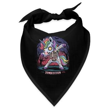 Zombiecorn für Anti Einhorn Fans - Bandana - Schwarz - Vorne