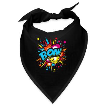 Comic Sprechblasen Comicsprache für Comic Fan - Bandana - Schwarz - Vorne