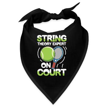 String Theory Expert On Court - Bandana - Schwarz - Vorne