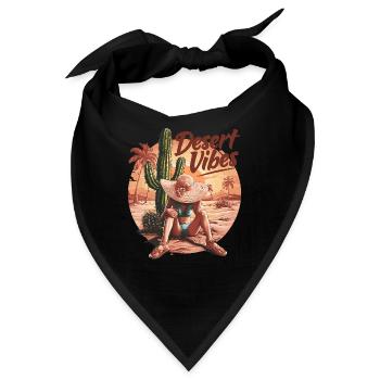 Sonnenuntergang Desert Vibes Urlaub Abenteuer - Bandana - Schwarz - Vorne