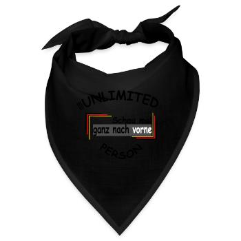 Schau mal ganz nach vorne - Bandana - Schwarz - Vorne