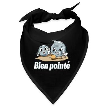 Petanque Petanque Geschenke für einen Petanque - Bandana - Schwarz - Vorne
