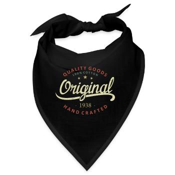 Original 1938 Geburtstagsgeschenk 1938 - Bandana - Schwarz - Vorne